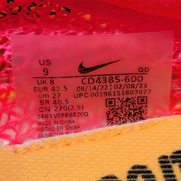 Nike Air Zoom Victory Track Spikes Shoe Hyper Pink Men’s Size 9 CD4385-600 New - Picture 4 of 11